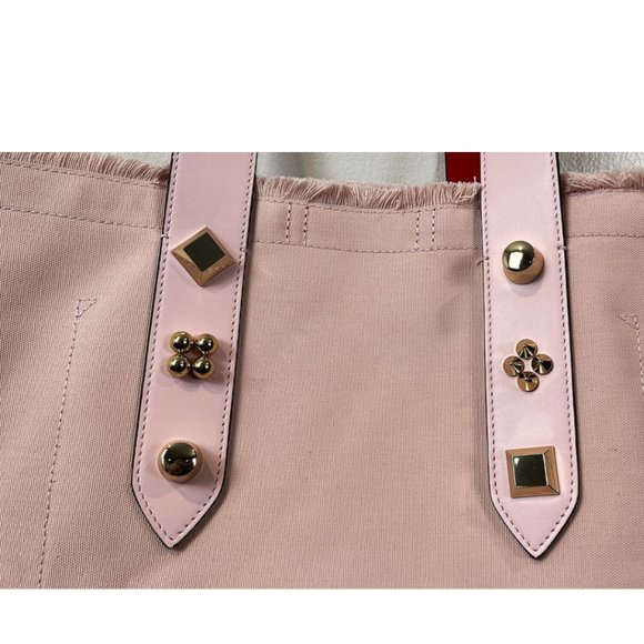 Christian Louboutin Frangibus Canvas & Leather Shopping Tote. - Picture 8 of 16